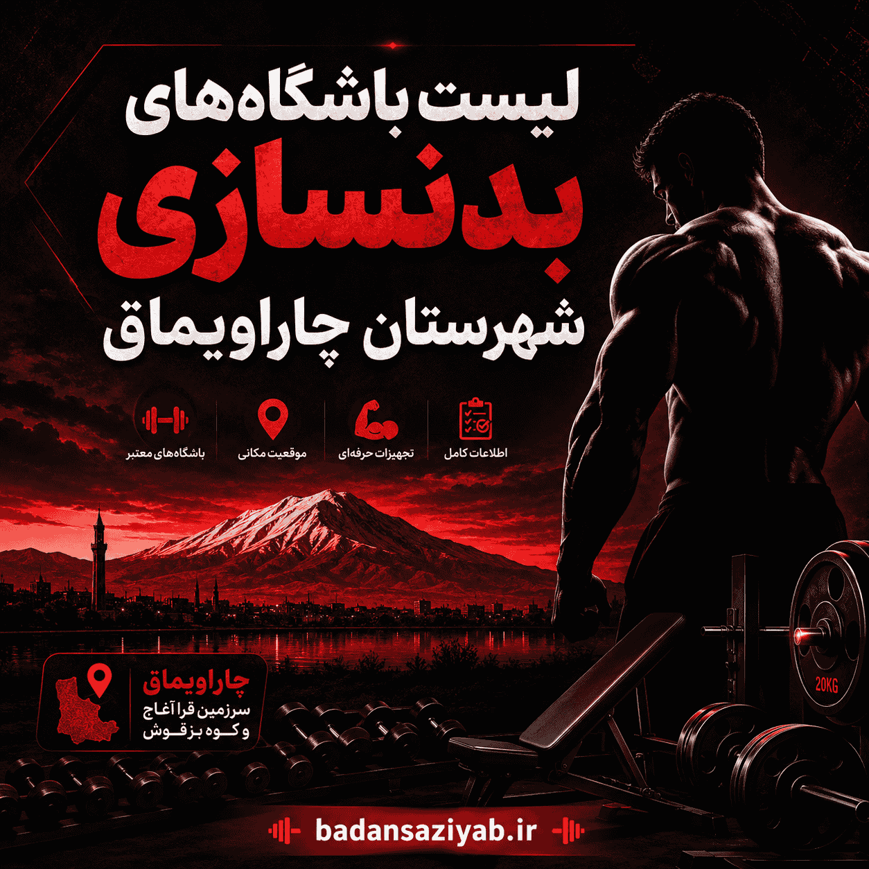لیست باشگاه‌های بدنسازی شهرستان چاراویماق