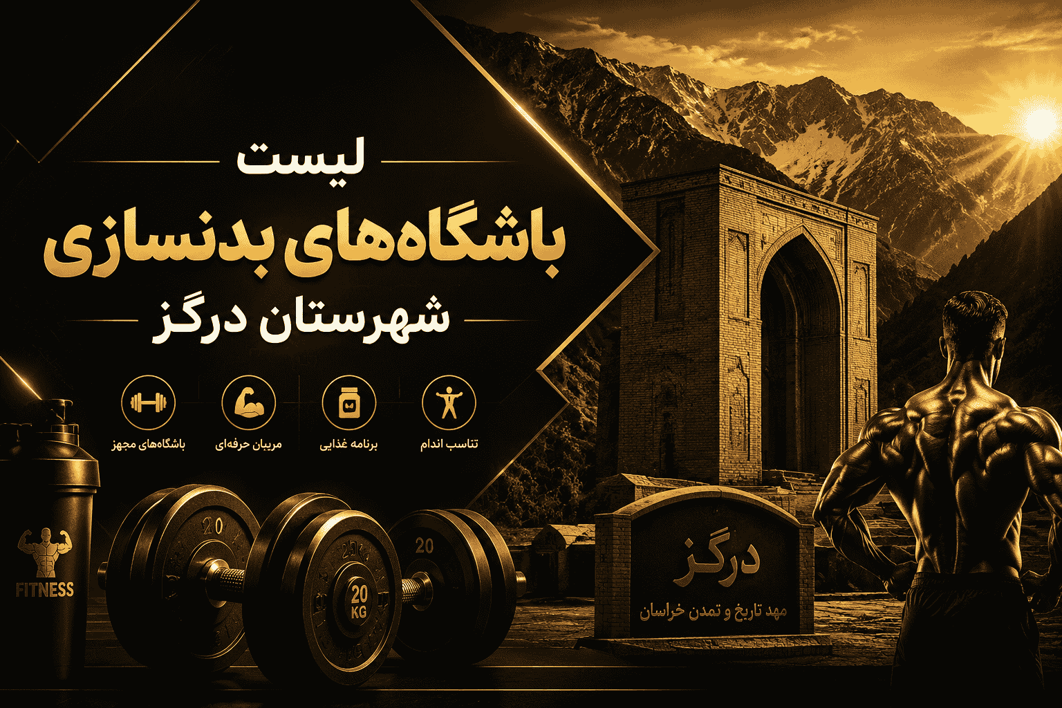 لیست باشگاه‌های بدنسازی شهرستان درگز