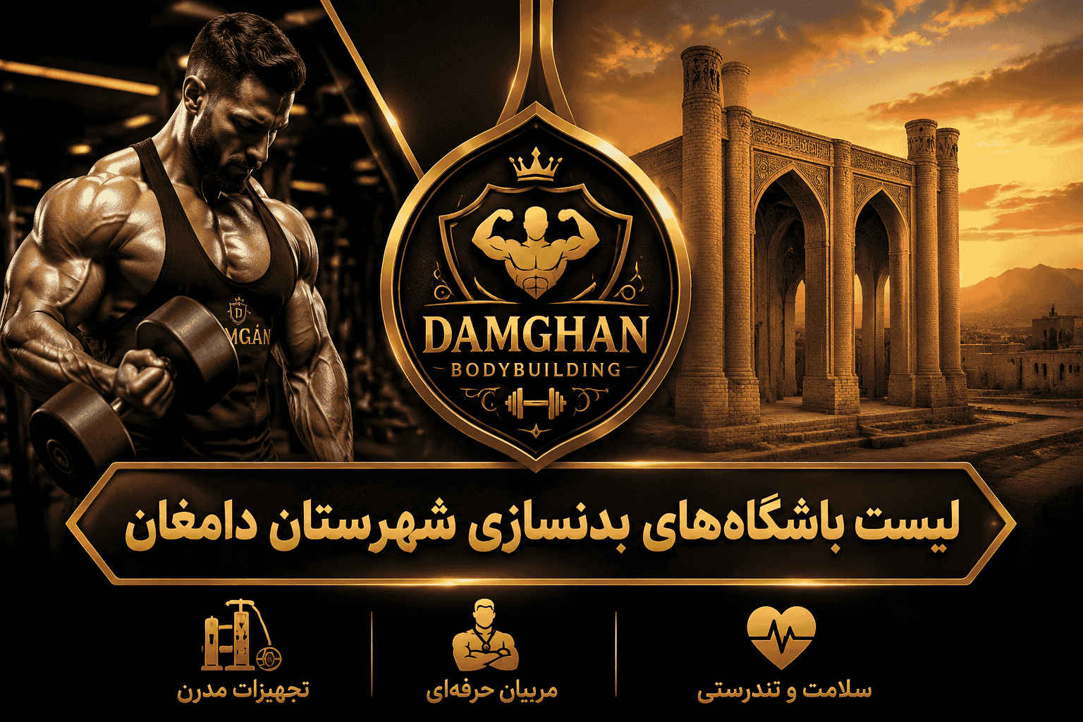 لیست باشگاه‌های بدنسازی شهرستان دامغان