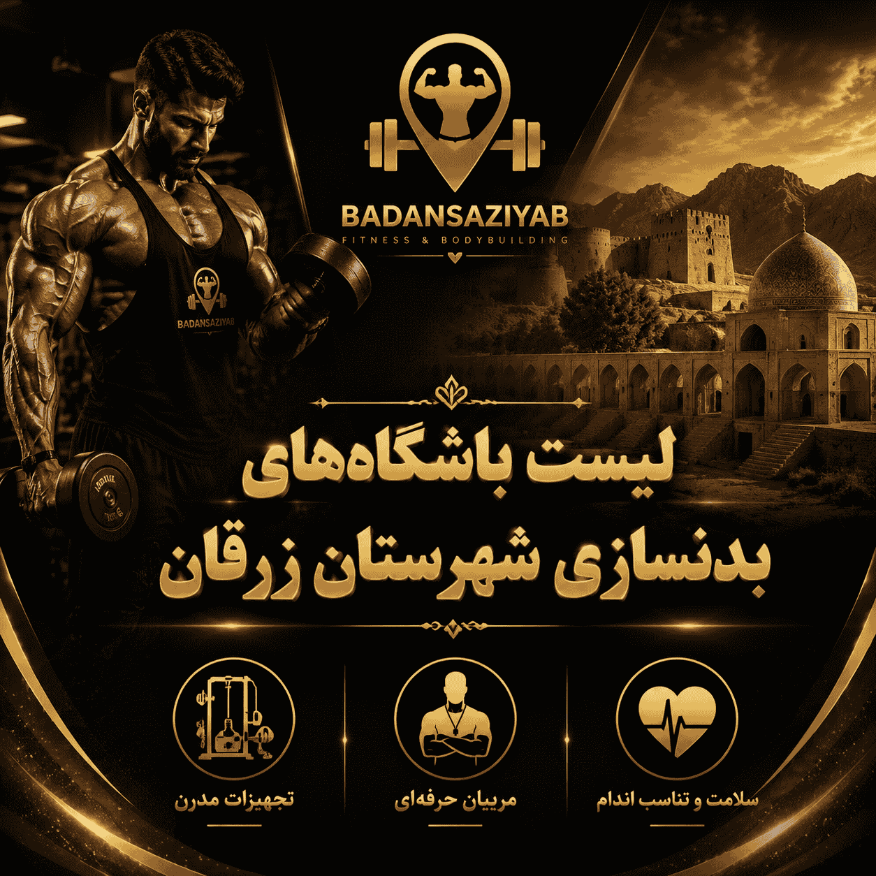 لیست باشگاه‌های بدنسازی شهرستان زرقان