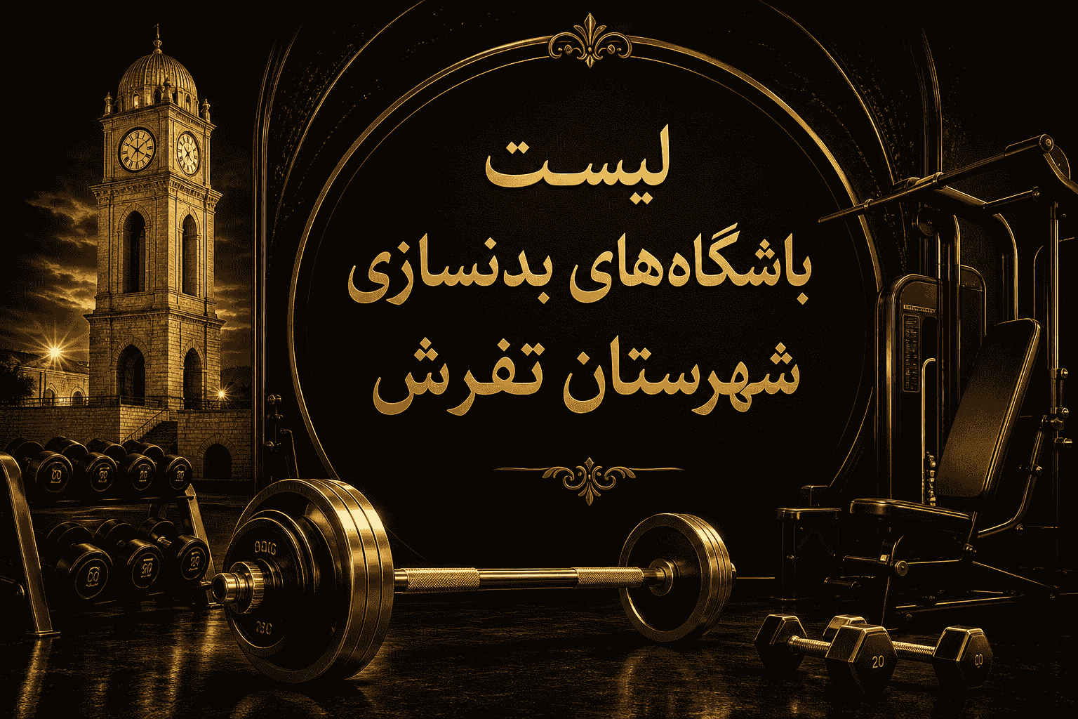 لیست باشگاه‌های بدنسازی شهرستان تفرش