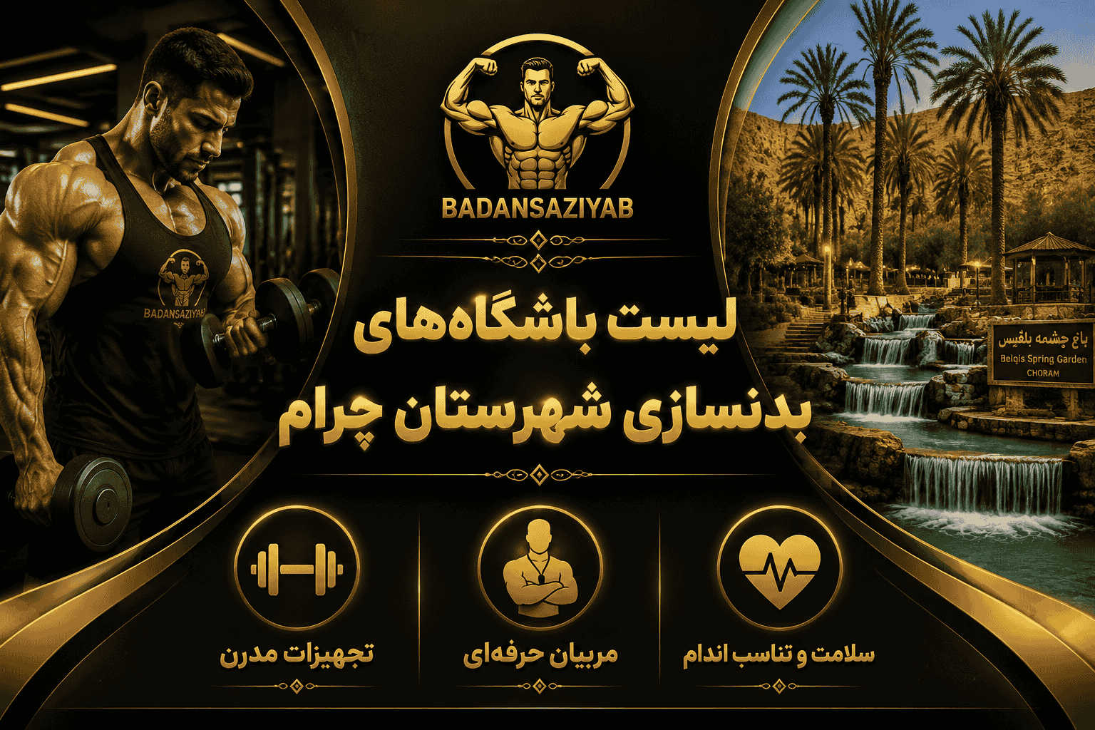 لیست باشگاه‌های بدنسازی شهرستان چرام