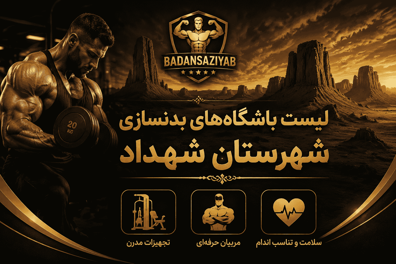 لیست باشگاه‌های بدنسازی شهرستان شهداد