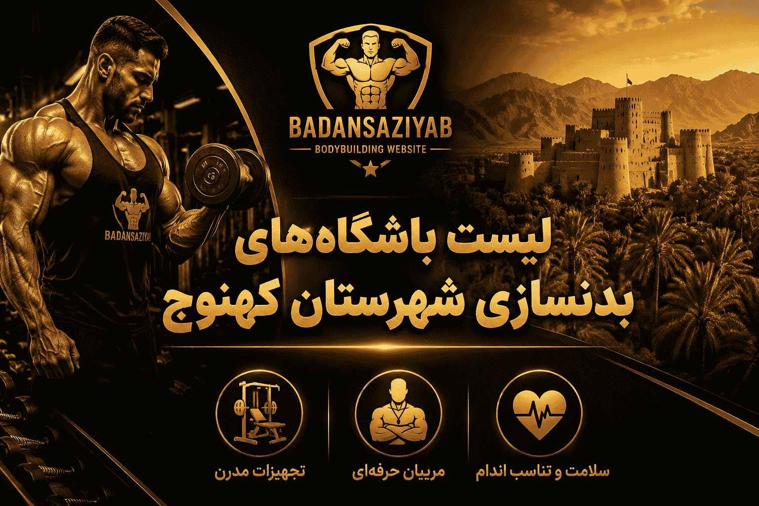 لیست باشگاه‌های بدنسازی شهرستان کهنوج